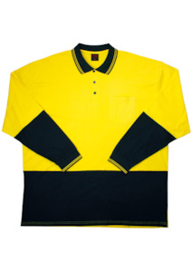 Ellusion Long Sleeve Hi-vis Polo Shirt