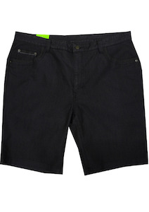 Menswear: Billy Jet Trim Black Denim Short