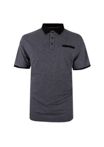 Menswear: Kam Dobby Weave Chest Pocket Polo