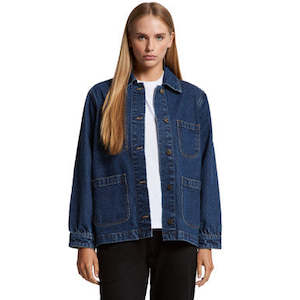 Clothing Jackets Vests: Wo's Denim Chore Jacket