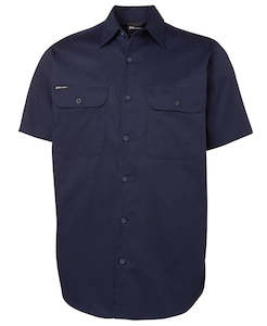 JB's S/S 190G WORK SHIRT NAVY