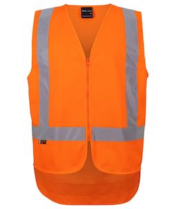 Workwear Jackets: JB's VIC ROAD (D+N) ZIP OFF SLEEVE L/LINE JACKET ORANGE