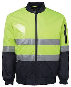 Workwear Jackets: JB's HV (D+N) FLYING JACKET ORANGE/NAVY