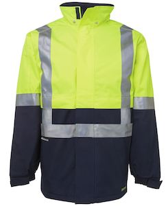 Workwear Jackets: JB's HV A.T. (D+N) JACKET LIME/NAVY