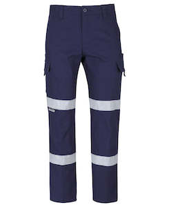 Workwear Pants Shorts: JB's MULTI PKT STRETCH CANVAS PANT WITH D+N TAPE NAVY