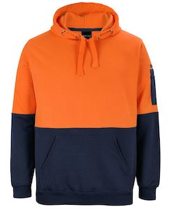 JB's HV PULL OVER HOODIE ORANGE/NAVY