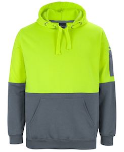 JB's HV PULL OVER HOODIE LIME/CHARCOAL