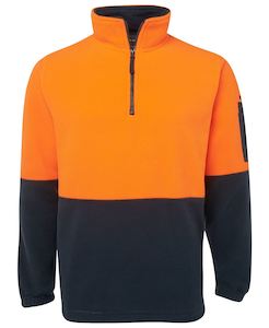 JB's HV 1/2 ZIP POLAR ORANGE/NAVY