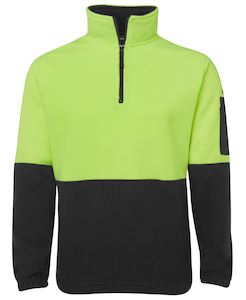 JB's HV 1/2 ZIP POLAR LIME/BLACK