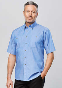 Corporate: Mens Chambray Short Sleeve Shirt