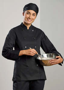 Hospitality Chef Jackets: Womens Gusto Long Sleeve Chef Jacket