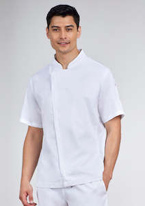 Hospitality Chef Jackets: Mens Alfresco Short Sleeve Chef Jacket