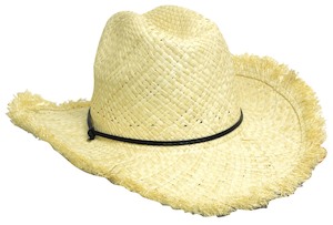 Frayed Edge Cowboy Straw Hat