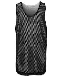 PODIUM REVERSIBLE TRAINING SINGLET BLACK/WHITE