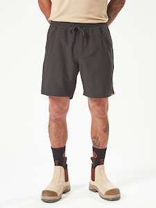 Volcom Workwear Rack Hybrid Elastic Waist Shorts - Black