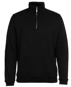 C of C  BRASS 1/2 ZIP SWEAT  BLACK