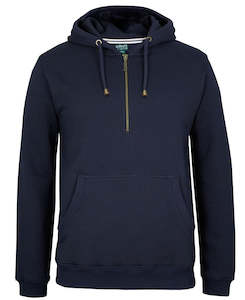 C of C BRASS 1/2 ZIP HOODIE GRAPHITE MARLE