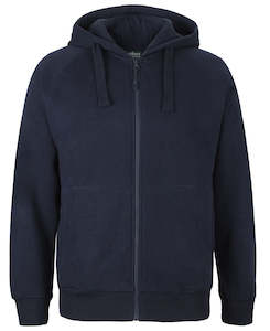 C of C FULL ZIP FLEECY HOODIE NAVY