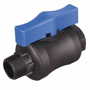 Hansen - Blue Handle Male/Female Threaded Ball Valve - HBV HBVMF