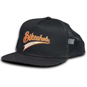 Bikeaholic Merch: Bikeaholic Swoosh Trucker Cap