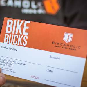 Bikeaholic Merch: Bikeaholic 'Bike Bucks' Voucher