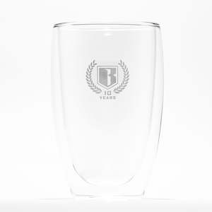 Bikeaholic 10 Year Glass