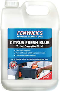 Caravan Motorhome: Fenwicks Citrus Fresh Blue Toilet Cassette Fluid 2.5L