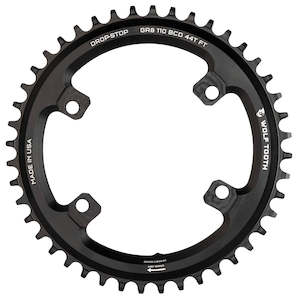 Wolf Tooth Shimano GRX 1 X Drop Stop ST Chainring 110x4 BCD Shimano Hg+