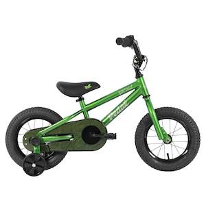 Pedal Sprout 12" Kids Bike Green Silver