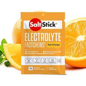 Bicycle and accessory: Saltstick FastChews Tart Orange 10 Chews