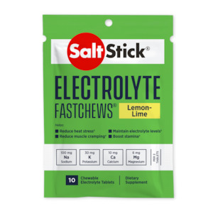 Saltstick FastChews Electrolyte Tablets Lemon-Lime 10 Pack