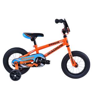 Bicycle and accessory: Radius Dinosaur 12" Kids Bike Orange with Blue/Black