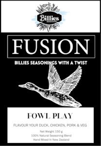 Seasoning manufacturing - food: Fowl Play - FUSION by Billies