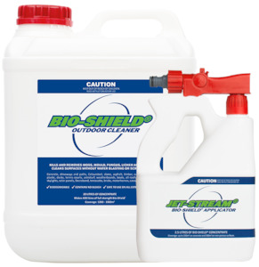 Cleaning product - chemical based wholesaling: Jet-Stream® Hose End Applicator with 22.5L of Bio-Shield® Concentrate