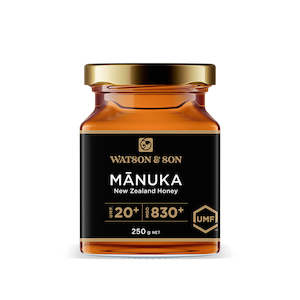 Honey: WATSON & SON UMF 20+/MGO 830+ Manuka Honey 250g