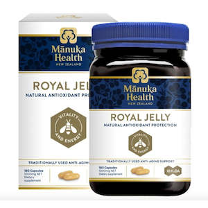 Manuka Health 10HDA Royal Jelly 1000mg 180 Capsules 100% Pure Royal Jelly Immune…