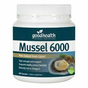 Good Health New Zealand Green Lipped Mussel 6000 (300 Caps) Joint Support