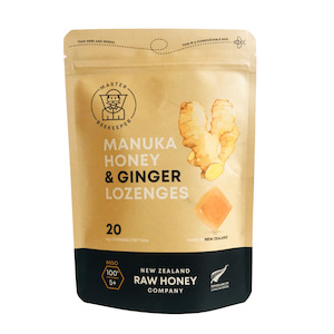 Raw Mānuka Honey & Ginger Lozenges