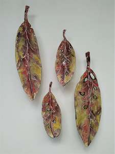 Pohutukawa Leaf set of 4