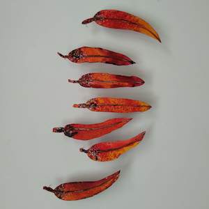 Art dealing: Set of 7 Gum Leaves