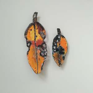 Art dealing: Pohutukawa Pair - Orange/Browns