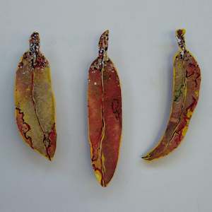 Gum Leaf Triptych - Yellows