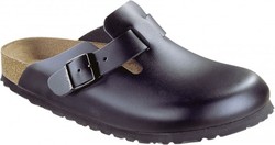 Footwear: Boston smooth leather black mens