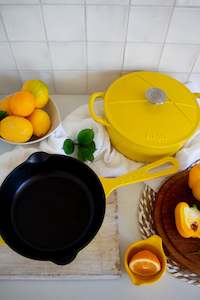 Yellow Cast Iron Set