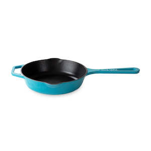 Cast Iron Pan: Cast Iron Skillet Pan in Blue