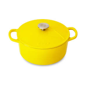 Dutch Oven: Cast Iron Dutch Oven in Yellow