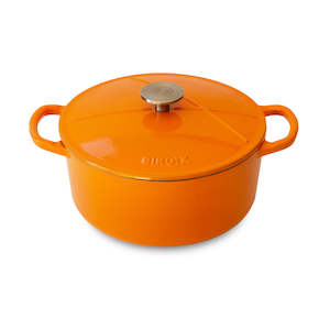 Cast Iron Dutch Oven in Orange