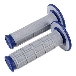 Renthal DL MX Dual Handlebar Grips Diamond / Waffle - Blue