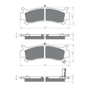 GOLDfren Brake Pads - K5 Off-Road Racing