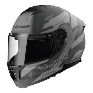 Ls2 Helmets: LS2 FF808 Stream II Shadow - Matte Titanium / Grey